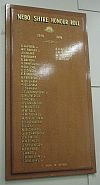 Nebo 1914-1918 Honour Board